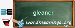 WordMeaning blackboard for gleaner